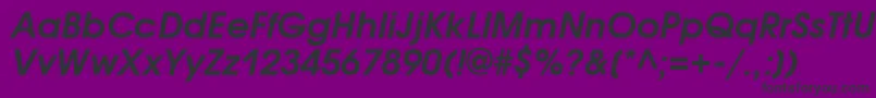 AvantgardegothictttBolditalic Font – Black Fonts on Purple Background