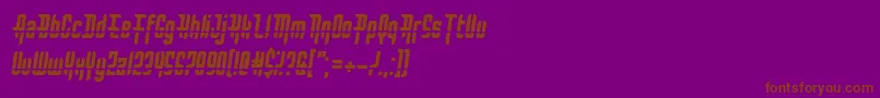 BulletRain Font – Brown Fonts on Purple Background