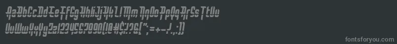 BulletRain Font – Gray Fonts on Black Background