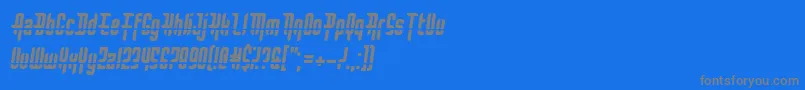 BulletRain Font – Gray Fonts on Blue Background