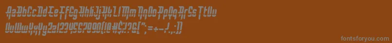 Więcej informacji o czcionce BulletRain Czcionka BulletRain – szare czcionki na brązowym tle