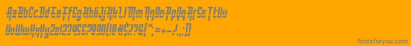 BulletRain Font – Gray Fonts on Orange Background