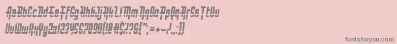 BulletRain Font – Gray Fonts on Pink Background