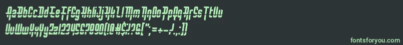 BulletRain Font – Green Fonts on Black Background