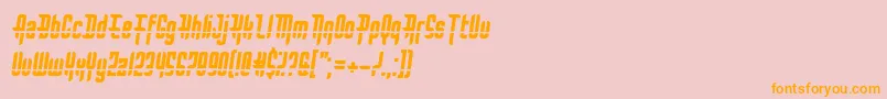BulletRain Font – Orange Fonts on Pink Background