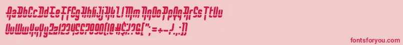 BulletRain Font – Red Fonts on Pink Background