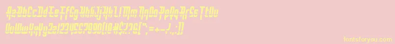 BulletRain Font – Yellow Fonts on Pink Background