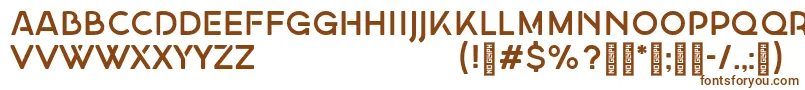 GeorginademoRegular Font – Brown Fonts on White Background