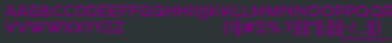 Czcionka GeorginademoRegular – fioletowe czcionki na czarnym tle
