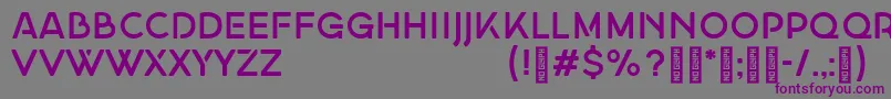 Шрифт GeorginademoRegular – фиолетовые шрифты на сером фоне