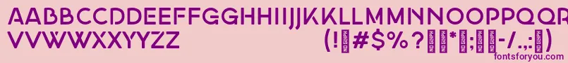 GeorginademoRegular Font – Purple Fonts on Pink Background