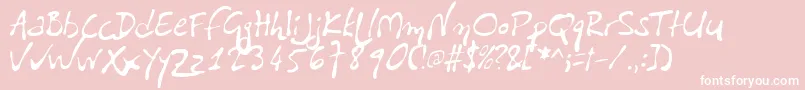 PfliberaproLiberissima Font – White Fonts on Pink Background