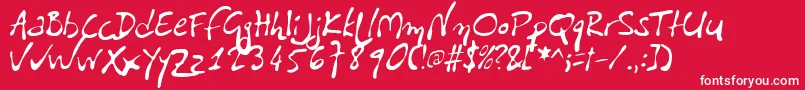 PfliberaproLiberissima Font – White Fonts on Red Background