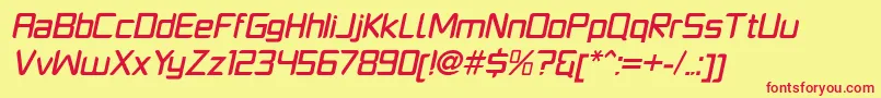 fuente PlatformoneMediumitalic – Fuentes Rojas Sobre Fondo Amarillo