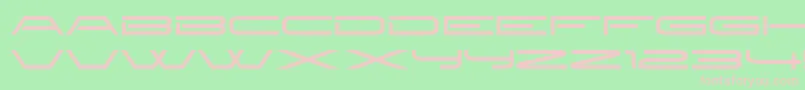 Newbrilliant Font – Pink Fonts on Green Background