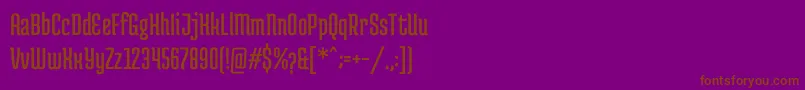MedulaoneRegular-fontti – ruskeat fontit violetilla taustalla