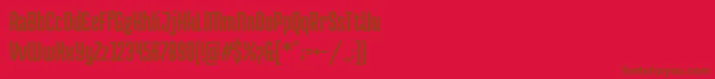 MedulaoneRegular Font – Brown Fonts on Red Background