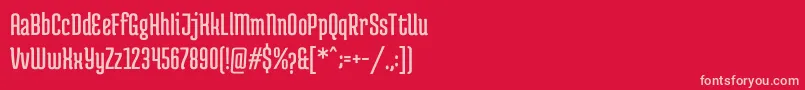 MedulaoneRegular Font – Pink Fonts on Red Background