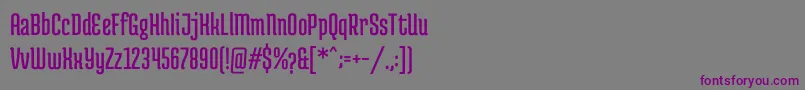 MedulaoneRegular Font – Purple Fonts on Gray Background