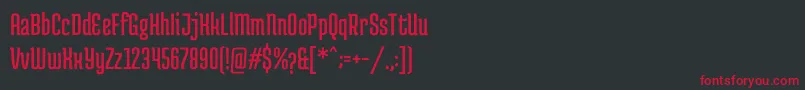 MedulaoneRegular Font – Red Fonts on Black Background