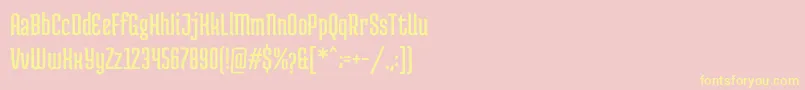 MedulaoneRegular Font – Yellow Fonts on Pink Background