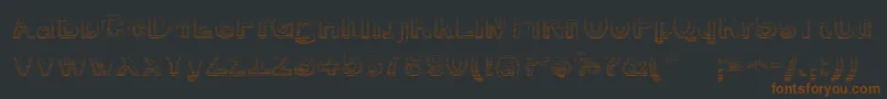 Police SmokeRasterizedMedium – polices brunes sur fond noir