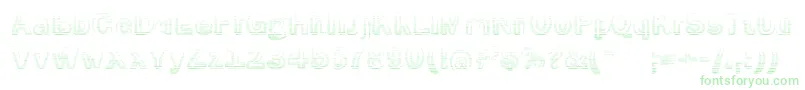 SmokeRasterizedMedium Font – Green Fonts on White Background
