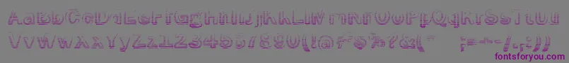 SmokeRasterizedMedium Font – Purple Fonts on Gray Background