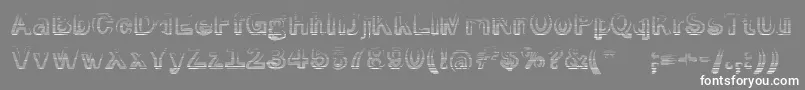 SmokeRasterizedMedium Font – White Fonts on Gray Background