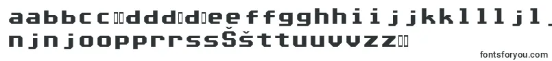 Шрифт Commodore64Angled – словенские шрифты