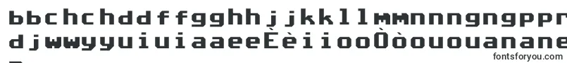 Commodore64Angled-Schriftart – kreolische Schriften