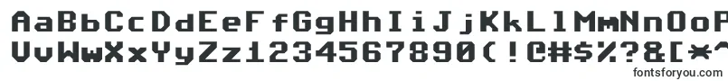 Шрифт Commodore64Angled – заполненные шрифты