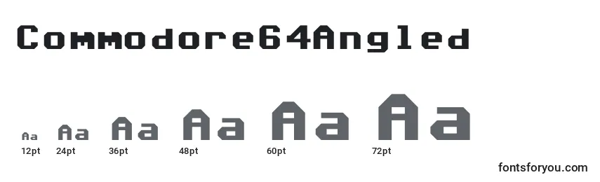 Commodore64Angled Font Sizes