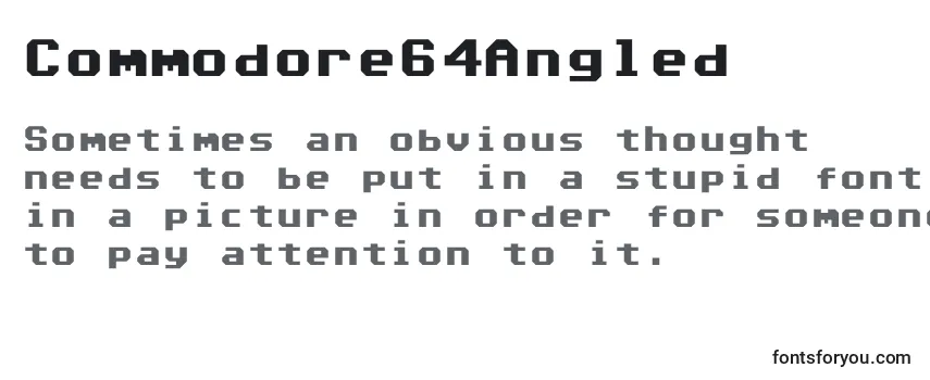 Commodore64Angled フォントのレビュー