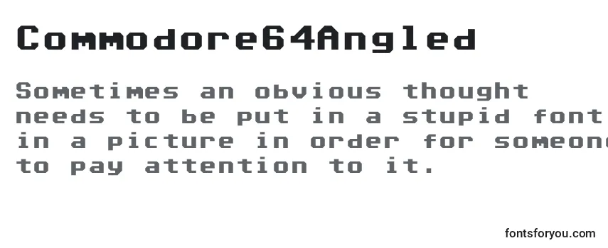 Commodore64Angled Font