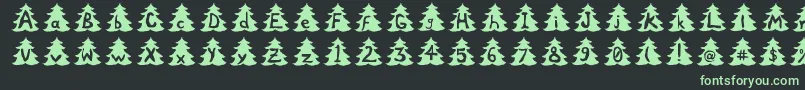 Xtree Font – Green Fonts on Black Background