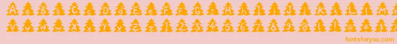Xtree Font – Orange Fonts on Pink Background