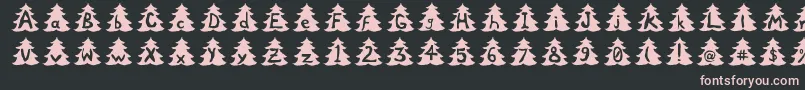 Xtree Font – Pink Fonts on Black Background