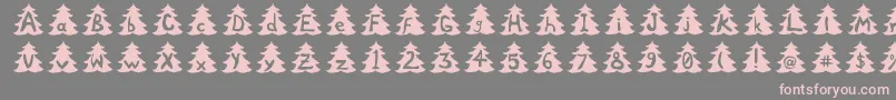 fuente Xtree – Fuentes Rosadas Sobre Fondo Gris