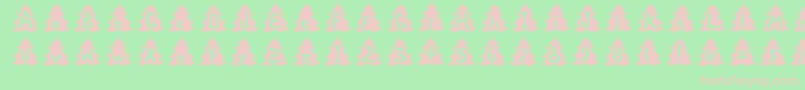 Xtree Font – Pink Fonts on Green Background