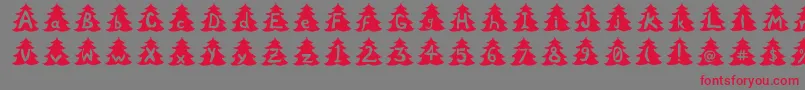 Czcionka Xtree – czerwone czcionki na szarym tle