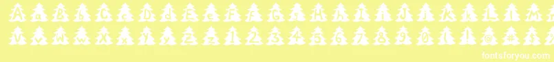 Xtree Font – White Fonts on Yellow Background