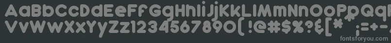 Шрифт Dunkin – серые шрифты на чёрном фоне