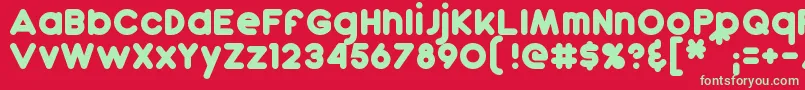 More about Dunkin Font Dunkin Font – Green Fonts on Red Background