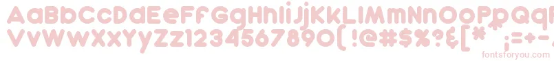 Шрифт Dunkin – розовые шрифты на белом фоне