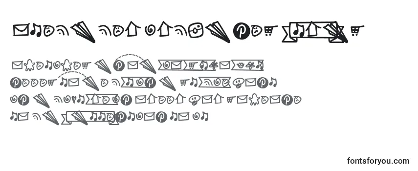 NotepaperAirplanesExtras Font