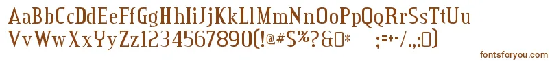 Шрифт CreditvalleyRegular – коричневые шрифты
