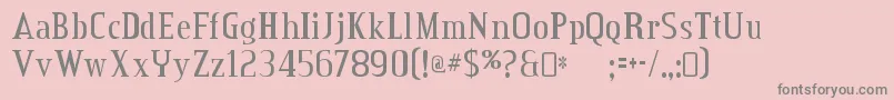 CreditvalleyRegular Font – Gray Fonts on Pink Background