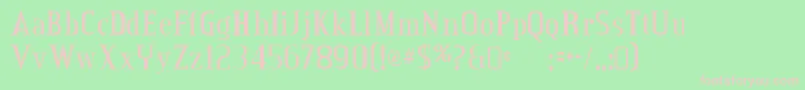 CreditvalleyRegular Font – Pink Fonts on Green Background