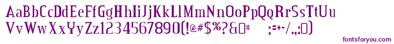 CreditvalleyRegular-fontti – violetit fontit valkoisella taustalla